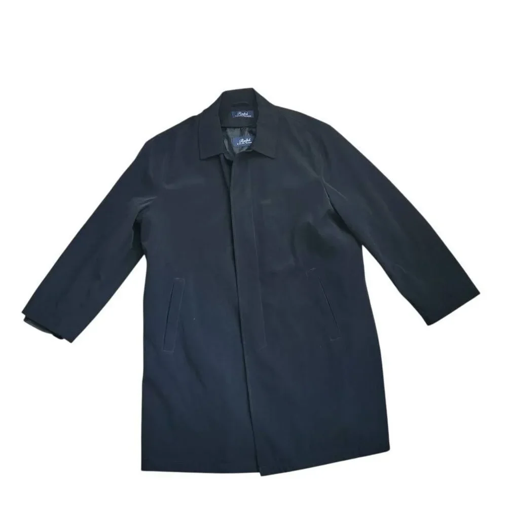 Ralph Lauren Coat Mens Large 44 Wool Blend Liner Removeable Commuter Overcoat Ou